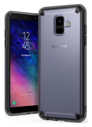 Чохол для samsung galaxy a6 smoke black (rcs4438) – ringke fusion