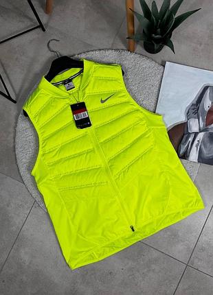 Бігова жилетка nike aeroloft gilet, світловідбиваючий, розмір l