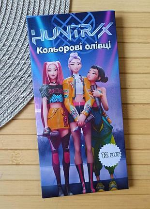 Набор цветных карандашей kpop demon hunters (28148)