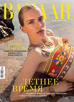 Журнал harper's bazaar ukraine (july-august 2021), журналы харперс базар, мода-стиль