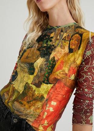 Новий лонгслив  desigual із колекції «polynesia».репродукція знаменитої картини фхудожника поля гогена  «ia orana maria м 38 іспанія