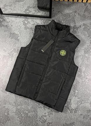 Жилетка stone island чорна