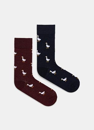 Хлопковые носки medicine 2-pack гусы