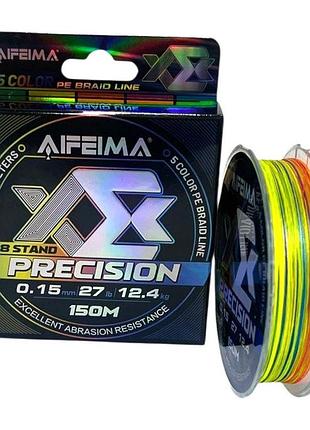 Шнур рыболовный feima precision multicolor 0.15мм 12,4кг 150м