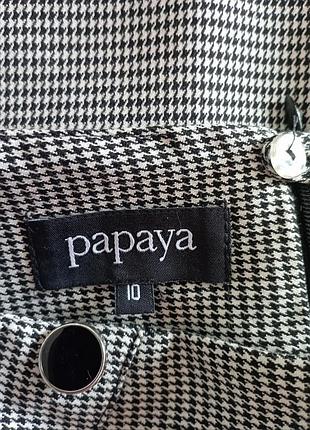 Юбка миди, юбка-карандаш в принт "гусиная лапка" papaya 9