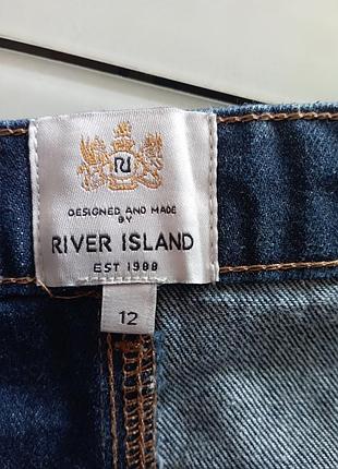 Юбка комбинированная джинсовая river island 9