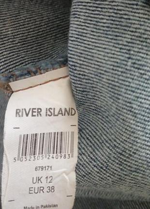 Юбка комбинированная джинсовая river island 10