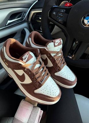 Кросівки nike sb dunk low sail dark brown