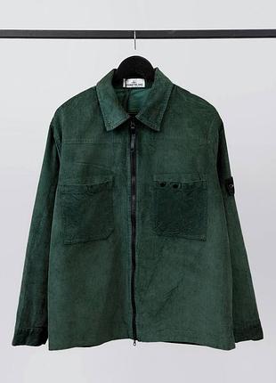 Чоловічий овершорт stone island зеленого кольору
