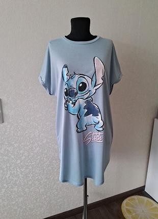 Ночнушка/ домашнє плаття disney/ stitch/ розмір 46-48 ( m/l)