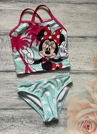 Дитячий роздільний купальник disney minnie mouse 3 роки 98 см