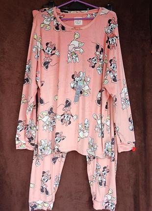 Костюм женский домашний велюр mickie mouse,  2xl, eur 50-52,  батл