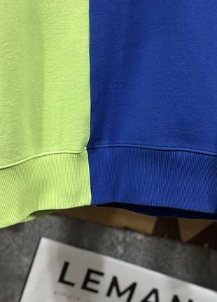 Кофта чоловіча світшот tommy hilfiger collection синій салатовий s m 4
