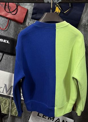 Кофта чоловіча світшот tommy hilfiger collection синій салатовий s m 2