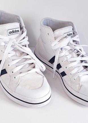 Высокие кеды adidas унисекс белые, 40 размер