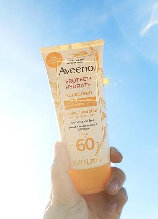 Сонцезахисний крем aveeno protect + hydrate spf 60, 60 мл