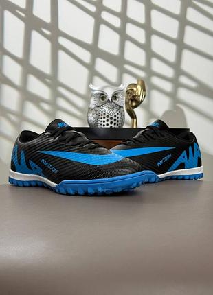 Подростковые сороконожки nike air zoom mercurial vapor 15 academy tf black blue