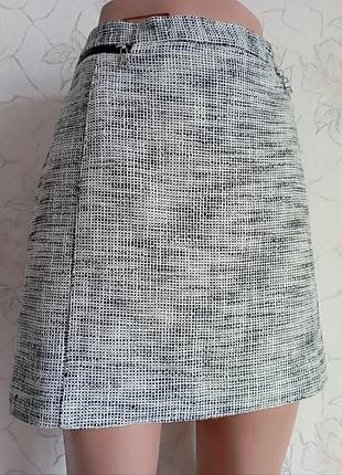 Юбка мини хлопковая h&amp;m 4