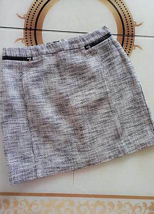 Юбка мини хлопковая h&amp;m 6