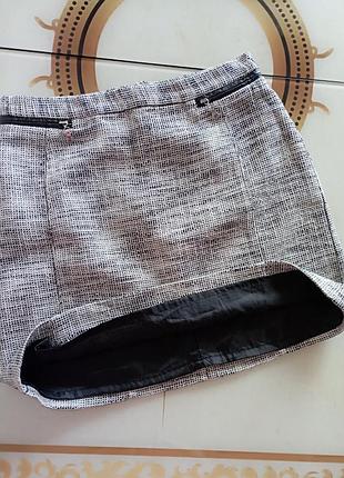 Юбка мини хлопковая h&amp;m 7
