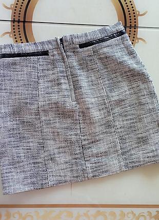 Юбка мини хлопковая h&amp;m 8