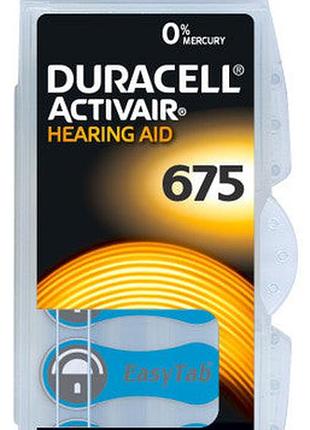 Батарейки-таблетки duracell 675, 6шт.