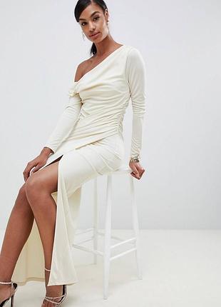 Максіплаття на одне плече asos design