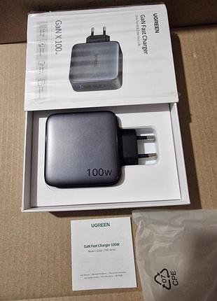 Зарядное устройство gan x 100w ugreen cd226 (40747)