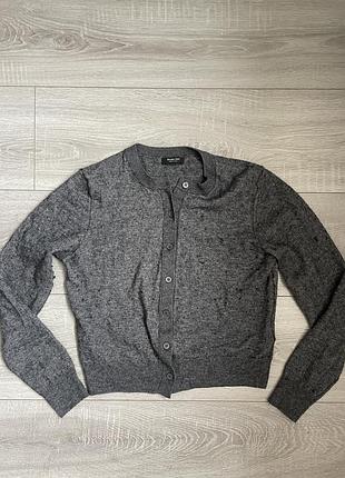 Кардиган massimo dutti s шерсть сірий