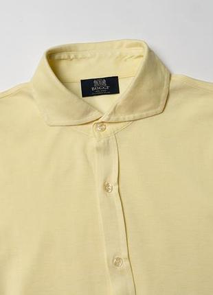 Boggi milano yellow cotton button up shirt [smh017057]