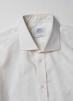 Boggi milano white cotton button up shirt [smh017058]