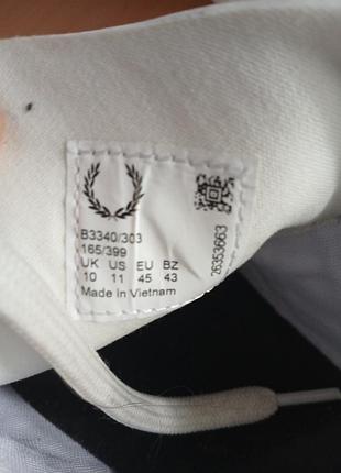 Кеды белые fred perry 5