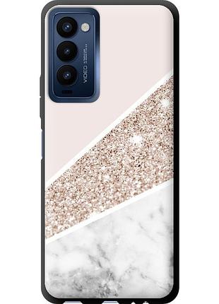 Чехол tpu на телефон tecno camon 18p ch7n пастельный мрамор "4342b-2525-58250"