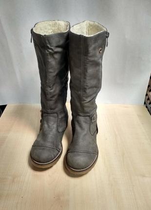 Сірі чобітки трансформер rieker