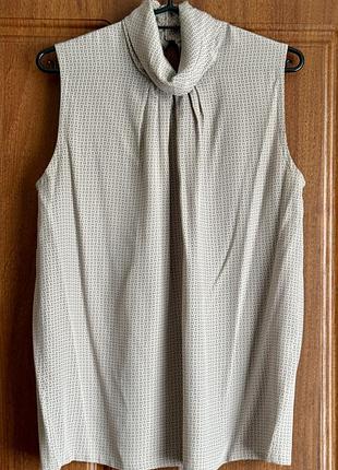 Люкс бренд 100% шовк топ hemisphere logo silk top