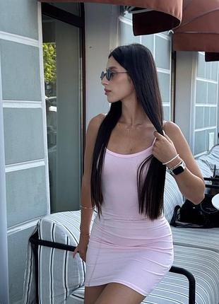 Жіноча міні сукня на бретелях