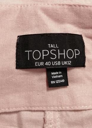 Льняные штаны topshop, размер 12/40 или l8 фото