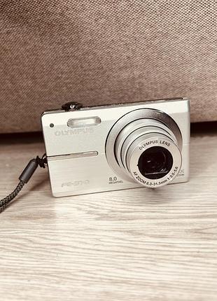 Цифровой фотоаппарат olympus fe-370 +карта 2гб