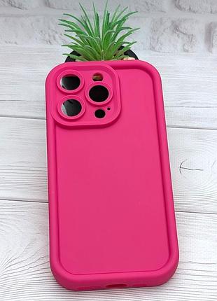 Чехол shock case для apple iphone 14 pro бампер силиконовый цвет розовый