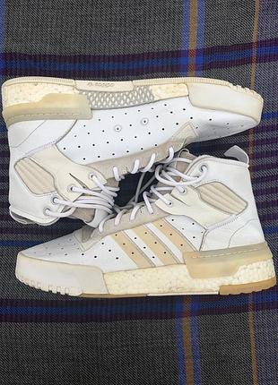 Шкіряні кросівки adidas originals rivalry rm boost | high white | розмір 43 1/3 (26.5 см)