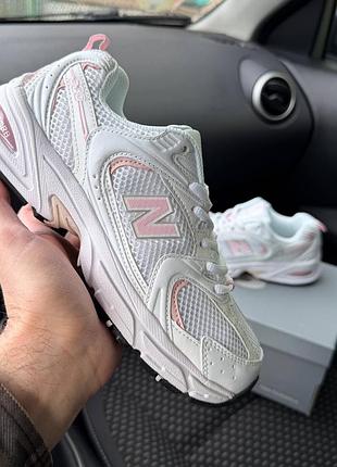 New balance 530 white pink