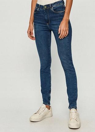 Джинсы женские skinny синие pepe jeans w24 l28