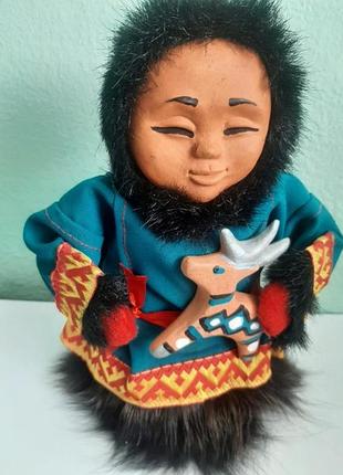 Кукла интерьерная, ребенок ненцев, 22 см