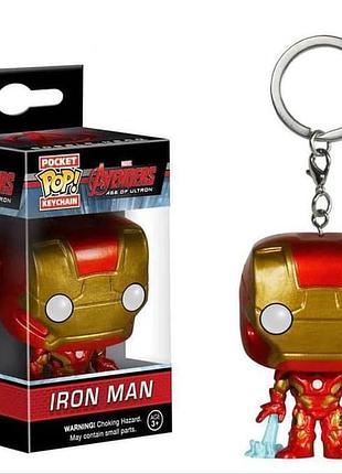 Брелок funko pop iron man железный человек avengers age of ultron 5 см