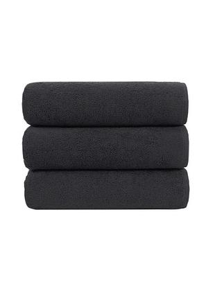Рушник lotus home — hotel basic чорний 30*30 (16/1) 500 г/м2