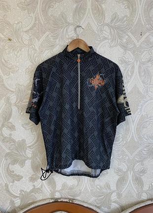 Сіра вінтажна майка поло теніска мерч джерсі вело чоловіча футболка castelli vintage cycling оригінал розмір m