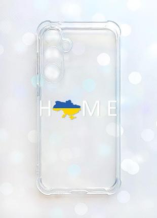 Чехол с утолщенными углами на samsung galaxy s25 fe дом украина (принт 73)