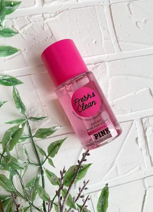 Мист/спрей для тела victoria’s secret pink fresh & clean  оригинал, спрей виктория сикрет