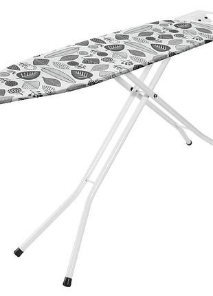 Дошка для прасування casa si superstandard basic 120x38 white/grey trees (cs95150e290) з бавовняним знімним чохлом