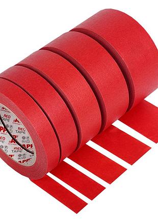 Преміум стрічка малярна воднонепроникна app red tape 48мм х 45м 110*c червона, 070255